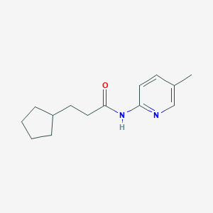 molecular formula C14H20N2O B185182 3-cyclopentyl-N-(5-methylpyridin-2-yl)propanamide CAS No. 6109-85-9