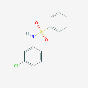 molecular formula C13H12ClNO2S B185200 N-(3-chloro-4-methylphenyl)benzenesulfonamide CAS No. 16937-26-1