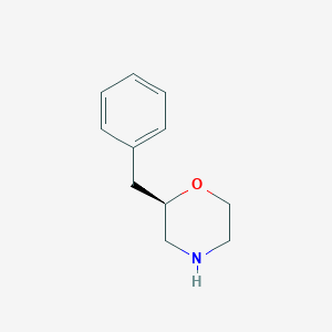 molecular formula C11H15NO B185208 (R)-2-benzylmorpholine CAS No. 131887-51-9