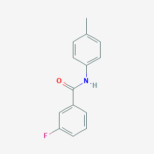 molecular formula C14H12FNO B185209 3-fluoro-N-(4-methylphenyl)benzamide CAS No. 398-80-1