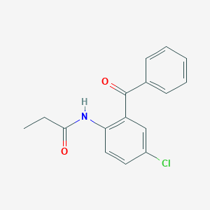 molecular formula C16H14ClNO2 B185212 N-(2-Benzoyl-4-chlorophenyl)propanamide CAS No. 14018-22-5
