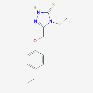 4-ethyl-5-[(4-ethylphenoxy)methyl]-4H-1,2,4-triazole-3-thiol