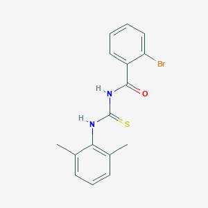 molecular formula C16H15BrN2OS B185262 2-bromo-N-[(2,6-dimethylphenyl)carbamothioyl]benzamide CAS No. 6420-80-0