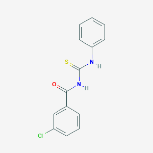 molecular formula C14H11ClN2OS B185265 3-chloro-N-(phenylcarbamothioyl)benzamide CAS No. 56437-96-8