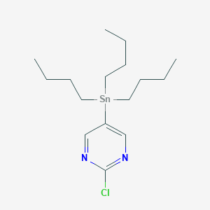 molecular formula C16H29ClN2Sn B185266 2-Chloro-5-(tributylstannyl)pyrimidine CAS No. 155191-68-7