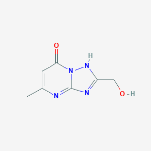 molecular formula C7H8N4O2 B185268 [1,2,4]Triazolo[1,5-a]pyrimidin-7(1H)-one, 2-(hydroxymethyl)-5-methyl- CAS No. 63870-38-2