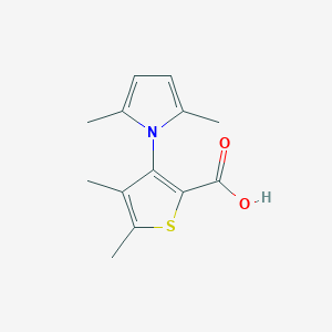 molecular formula C13H15NO2S B185269 3-(2,5-dimethyl-1H-pyrrol-1-yl)-4,5-dimethylthiophene-2-carboxylic acid CAS No. 690990-60-4