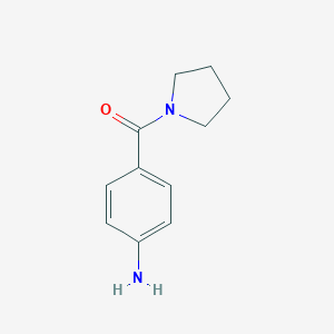 molecular formula C11H14N2O B185276 4-(Pyrrolidin-1-ylcarbonyl)aniline CAS No. 56302-41-1