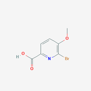 molecular formula C7H6BrNO3 B185292 6-溴-5-甲氧基吡啶-2-羧酸 CAS No. 54232-43-8