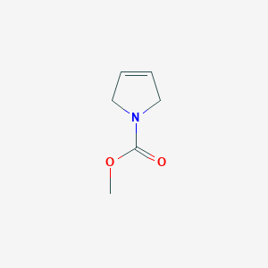 molecular formula C6H9NO2 B185301 1H-Pyrrole-1-carboxylic acid, 2,5-dihydro-, methyl ester CAS No. 63603-33-8