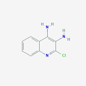 molecular formula C9H8ClN3 B185305 2-Chloroquinoline-3,4-diamine CAS No. 132521-68-7