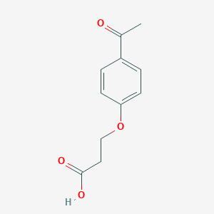 molecular formula C11H12O4 B185310 3-(4-乙酰苯氧基)丙酸 CAS No. 91143-72-5