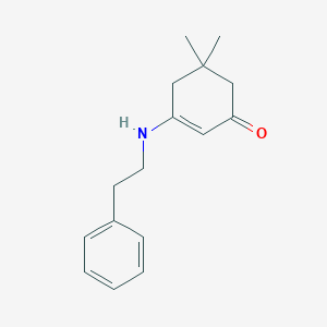 molecular formula C16H21NO B185325 5,5-Dimethyl-3-phenethylamino-cyclohex-2-enone CAS No. 72012-87-4