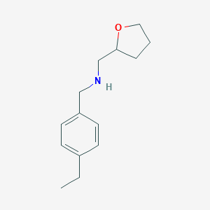 molecular formula C14H21NO B185336 (4-Ethyl-benzyl)-(tetrahydro-furan-2-ylmethyl)-amine CAS No. 436096-83-2