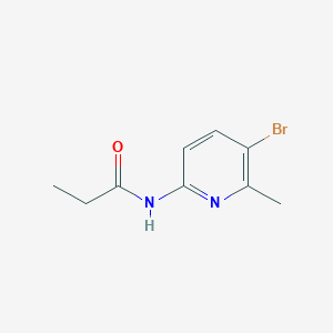 N-(5-bromo-6-methyl-2-pyridinyl)propanamide