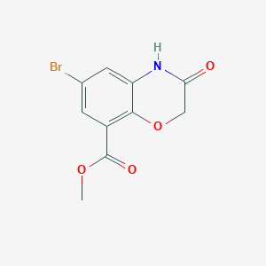 molecular formula C10H8BrNO4 B185341 Methyl 6-bromo-3-oxo-3,4-dihydro-2H-1,4-benzoxazine-8-carboxylate CAS No. 141761-85-5