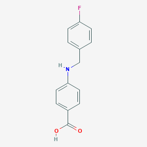 molecular formula C14H12FNO2 B185342 4-[(4-Fluorobenzyl)amino]benzoic acid CAS No. 64260-96-4