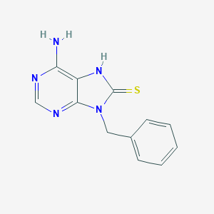 molecular formula C12H11N5S B185344 6-Amino-9-benzyl-9H-purine-8-thiol CAS No. 202135-85-1