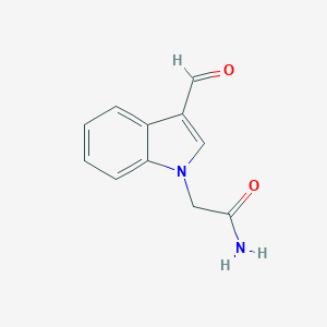B185349 2-(3-formyl-1H-indol-1-yl)acetamide CAS No. 312973-43-6