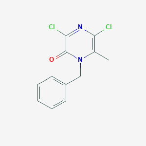 molecular formula C12H10Cl2N2O B185350 1-benzyl-3,5-dichloro-6-methylpyrazin-2(1H)-one CAS No. 173200-35-6