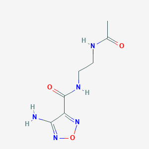 molecular formula C7H11N5O3 B185351 N-[2-(Acetylamino)ethyl]-4-amino-1,2,5-oxadiazole-3-carboxamide CAS No. 347355-79-7