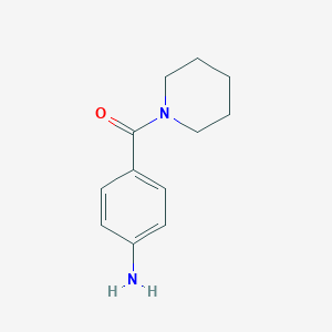 molecular formula C12H16N2O B185355 (4-氨基苯基)(哌啶-1-基)甲酮 CAS No. 42837-37-6