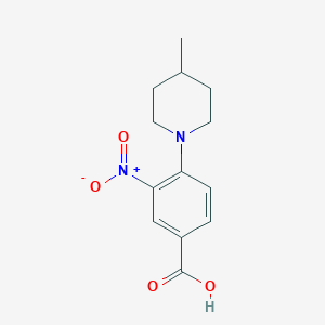 molecular formula C13H16N2O4 B185368 4-(4-Methylpiperidin-1-yl)-3-nitrobenzoic acid CAS No. 312921-75-8