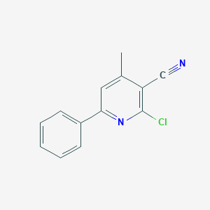 molecular formula C13H9ClN2 B185369 2-Chloro-4-methyl-6-phenylnicotinonitrile CAS No. 112190-09-7