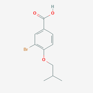 molecular formula C11H13BrO3 B185380 3-Bromo-4-isobutoxybenzoic acid CAS No. 881583-05-7