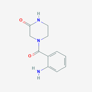molecular formula C11H13N3O2 B185392 4-(2-Aminobenzoyl)-2-piperazinone CAS No. 671794-74-4
