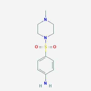 molecular formula C11H17N3O2S B185401 4-[(4-Methyl-1-piperazinyl)sulfonyl]aniline CAS No. 21623-68-7