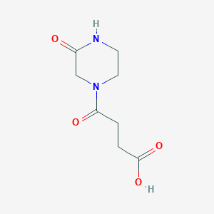 molecular formula C8H12N2O4 B185404 4-Oxo-4-(3-oxopiperazin-1-yl)butanoic acid CAS No. 590380-54-4