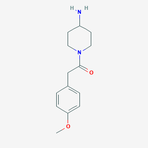 molecular formula C14H20N2O2 B185407 1-(4-Aminopiperidin-1-yl)-2-(4-methoxyphenyl)ethan-1-one CAS No. 111782-99-1
