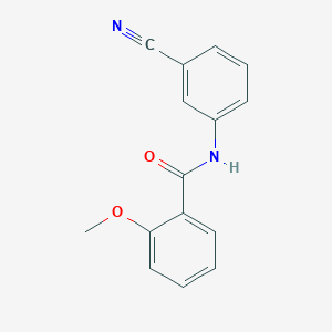 molecular formula C15H12N2O2 B185409 N-(3-cyanophenyl)-2-methoxybenzamide CAS No. 671795-10-1