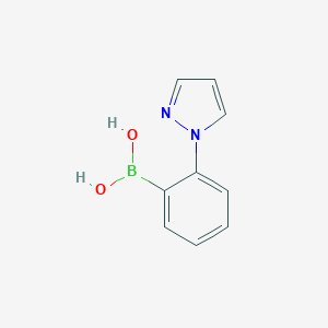 molecular formula C9H9BN2O2 B185412 (2-(1H-吡唑-1-基)苯基)硼酸 CAS No. 628692-18-2