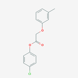 molecular formula C15H13ClO3 B185419 4-Chlorophenyl (3-methylphenoxy)acetate CAS No. 62095-42-5