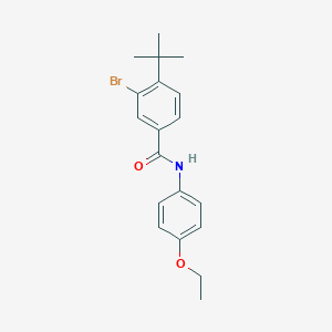 molecular formula C19H22BrNO2 B185426 3-bromo-4-tert-butyl-N-(4-ethoxyphenyl)benzamide CAS No. 5835-63-2