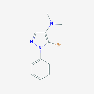 Pyrazole, 5-bromo-4-(dimethylamino)-1-phenyl-