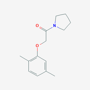 molecular formula C14H19NO2 B185430 Pyrrolidine, 1-((2,5-dimethylphenoxy)acetyl)- CAS No. 134937-61-4