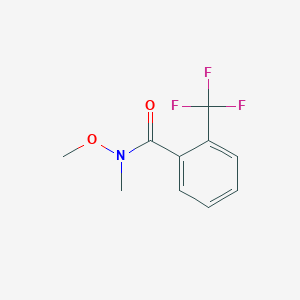 molecular formula C10H10F3NO2 B185455 N-Methoxy-N-methyl-2-(trifluoromethyl)benzamide CAS No. 116332-63-9