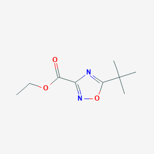 molecular formula C9H14N2O3 B185460 Ethyl 5-tert-butyl-1,2,4-oxadiazole-3-carboxylate CAS No. 158154-63-3