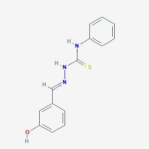 (2E)-2-(3-hydroxybenzylidene)-N-phenylhydrazinecarbothioamide