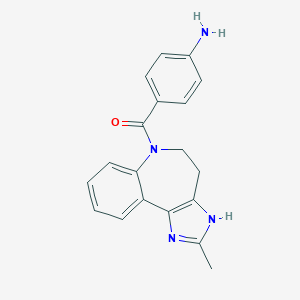 B185462 (4-Aminophenyl)(2-methyl-4,5-dihydrobenzo[b]imidazo[4,5-d]azepin-6(1H)-yl)methanone CAS No. 182202-75-1