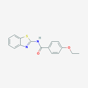 molecular formula C16H14N2O2S B185469 N-(1,3-benzothiazol-2-yl)-4-ethoxybenzamide CAS No. 139233-23-1