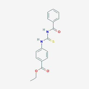 molecular formula C17H16N2O3S B185470 Ethyl 4-(benzoylcarbamothioylamino)benzoate CAS No. 69165-46-4
