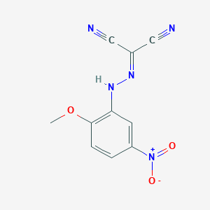 molecular formula C10H7N5O3 B185478 Propanedinitrile, ((2-methoxy-5-nitrophenyl)hydrazono)- CAS No. 64691-89-0