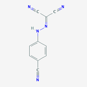 molecular formula C10H5N5 B185479 Propanedinitrile, ((4-cyanophenyl)hydrazono)- CAS No. 64691-81-2