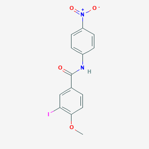molecular formula C14H11IN2O4 B185480 3-iodo-4-methoxy-N-(4-nitrophenyl)benzamide CAS No. 6251-38-3