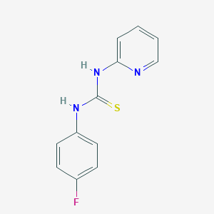 molecular formula C12H10FN3S B185490 1-(4-Fluorophenyl)-3-pyridin-2-ylthiourea CAS No. 331-00-0