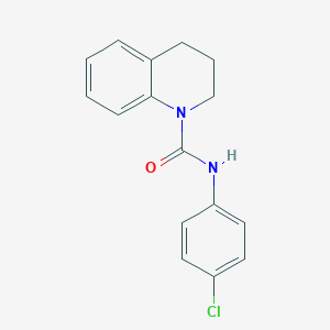 molecular formula C16H15ClN2O B185491 N-(4-chlorophenyl)-3,4-dihydro-2H-quinoline-1-carboxamide CAS No. 6198-79-4